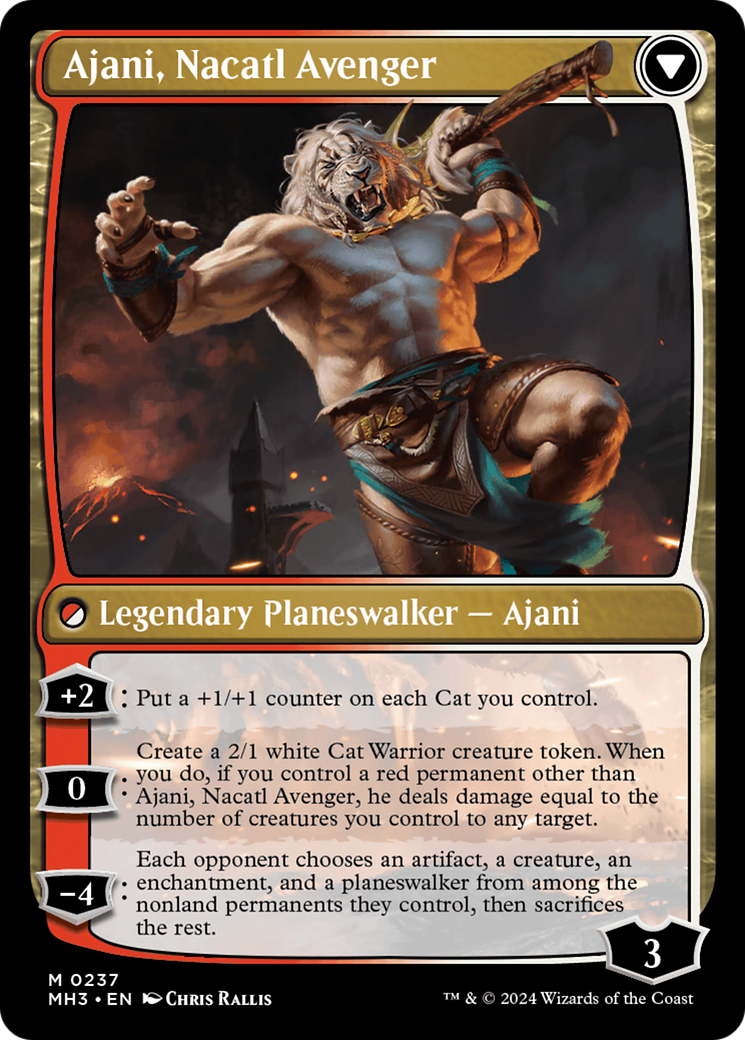 Ajani, Nacatl Pariah // Ajani, Nacatl Avenger [Modern Horizons 3] | Silver Goblin