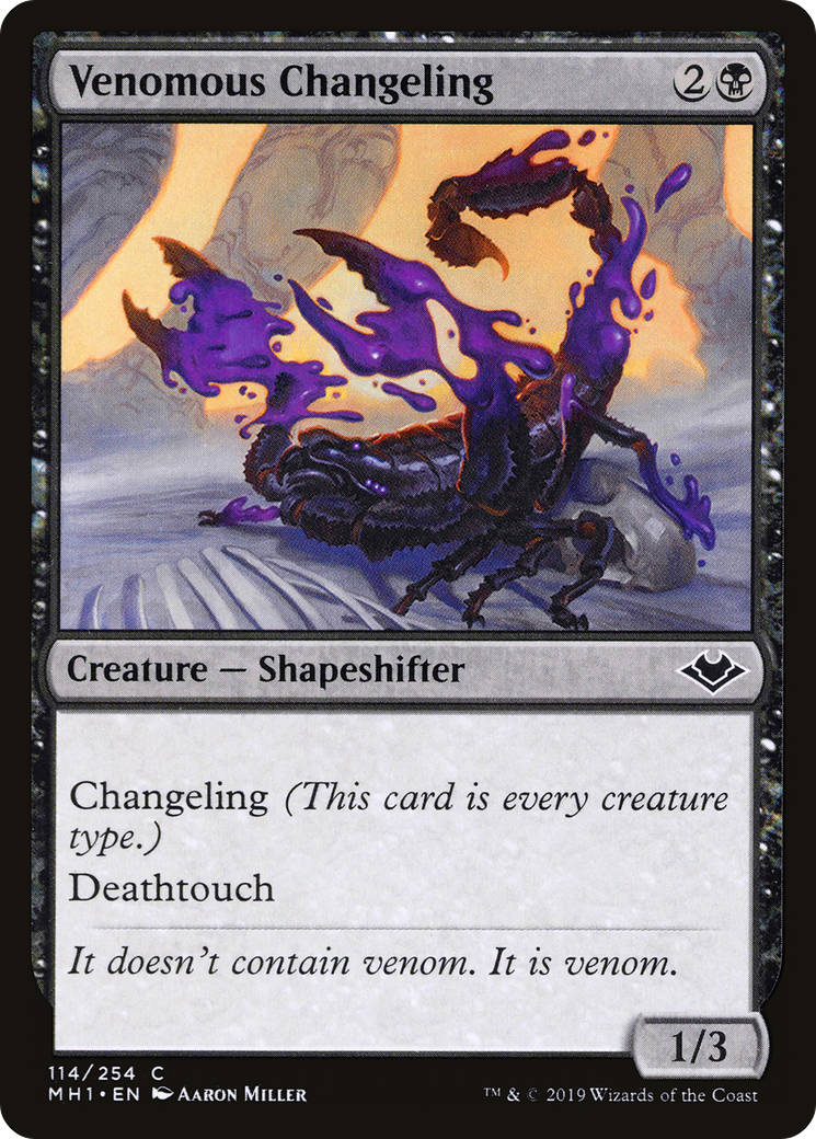 Venomous Changeling [Modern Horizons] | Silver Goblin