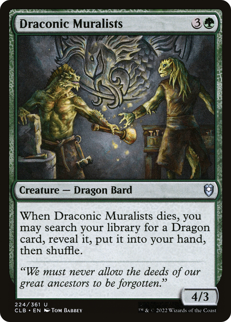 Draconic Muralists [Commander Legends: Battle for Baldur's Gate]