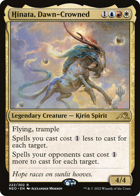 Hinata, Dawn-Crowned (Promo Pack) [Kamigawa: Neon Dynasty Promos] Foil
