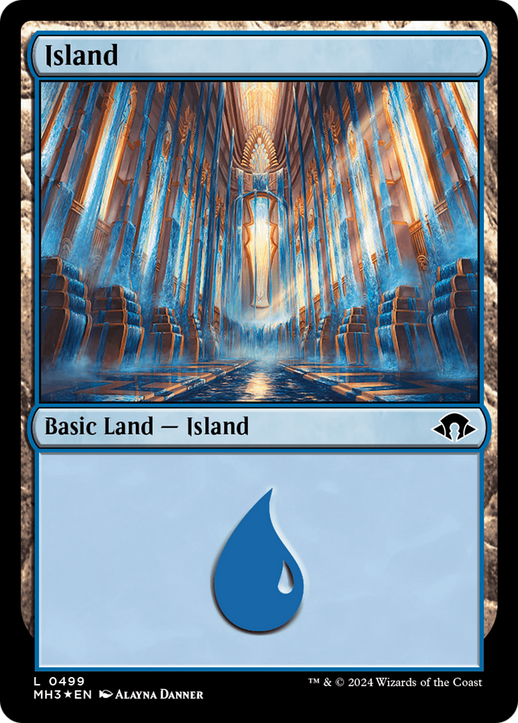 Island (0499) (Ripple Foil) [Modern Horizons 3] | Silver Goblin