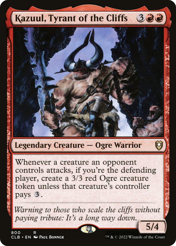 Kazuul, Tyrant of the Cliffs [Commander Legends: Battle for Baldur's Gate] | Silver Goblin