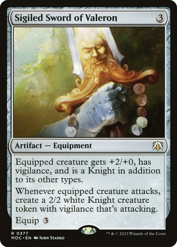 Sigiled Sword of Valeron [March of the Machine Commander]