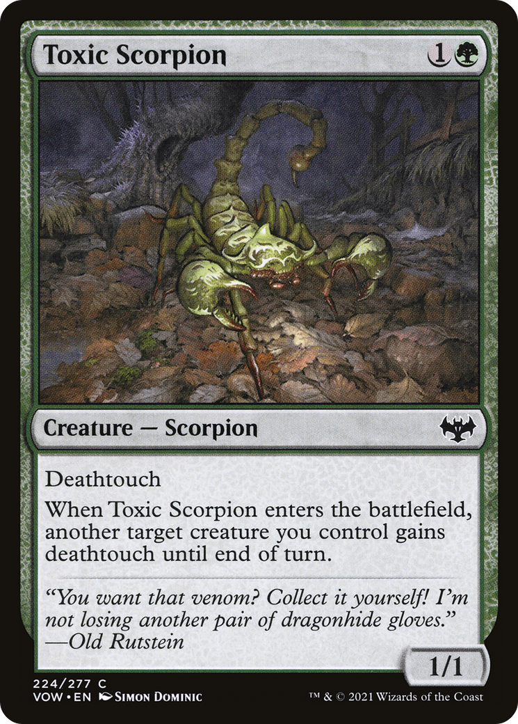 Toxic Scorpion [Innistrad: Crimson Vow] | Silver Goblin