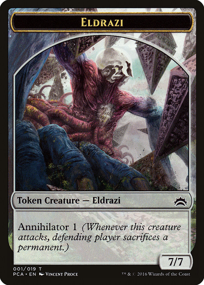 Eldrazi Spawn (002) // Eldrazi Double-Sided Token [Planechase Anthology Tokens] | Silver Goblin