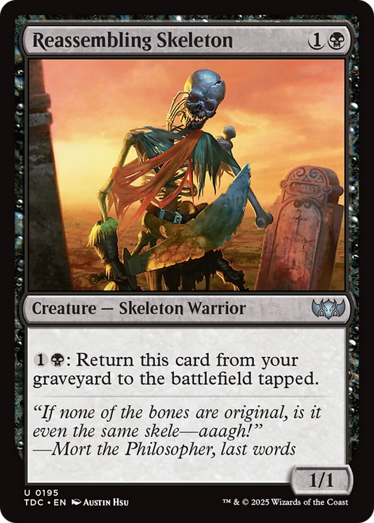 Reassembling Skeleton (195) - Commander: Tarkir: Dragonstorm
