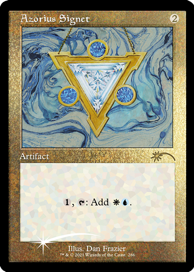 Azorius Signet (Retro) (Foil Etched) [Secret Lair Drop Series] | Silver Goblin