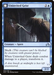 Uninvited Geist // Unimpeded Trespasser [Shadows over Innistrad] | Silver Goblin