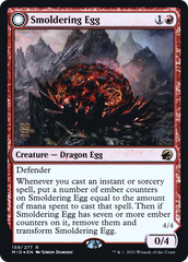 Smoldering Egg // Ashmouth Dragon [Innistrad: Midnight Hunt Prerelease Promos] | Silver Goblin