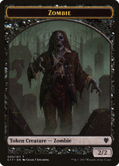 Vampire // Zombie Double-Sided Token [Commander 2017 Tokens] | Silver Goblin