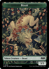 Beast // Food (0010) Double-Sided Token [Wilds of Eldraine Tokens] | Silver Goblin