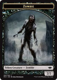 Zombie (007) // Bear (011) Double-Sided Token [Modern Horizons Tokens] | Silver Goblin
