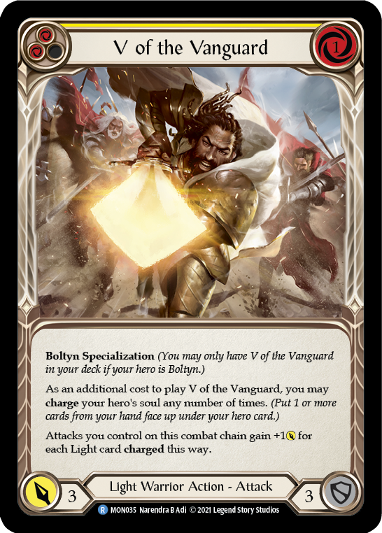 V of the Vanguard [MON035] (Monarch)  1st Edition Normal | Silver Goblin