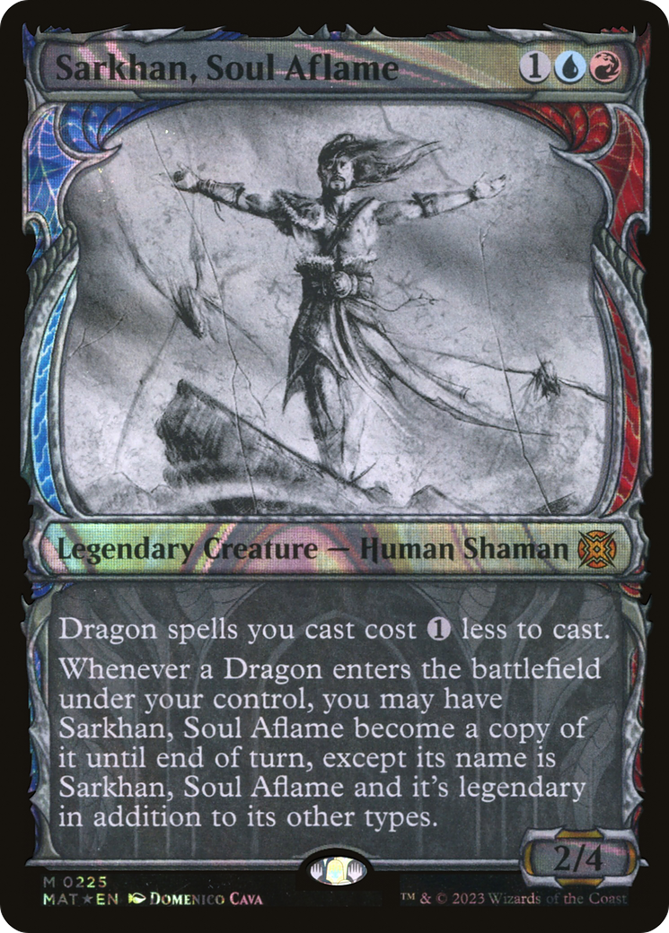 Sarkhan, Soul Aflame (Showcase Halo Foil) [March of the Machine: The Aftermath] | Silver Goblin