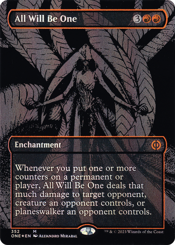 All Will Be One (Oil Slick Raised Foil) [Phyrexia: All Will Be One] | Silver Goblin