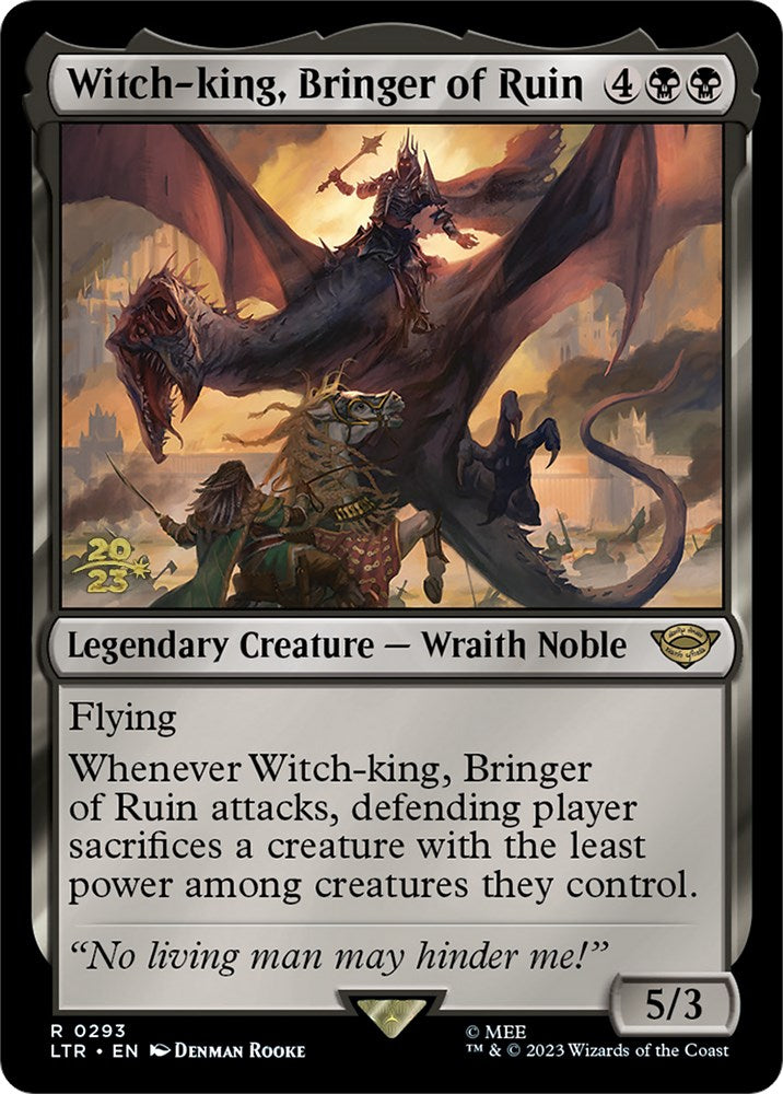 Witch-king, Bringer of Ruin [The Lord of the Rings: Tales of Middle-Earth Prerelease Promos] | Silver Goblin