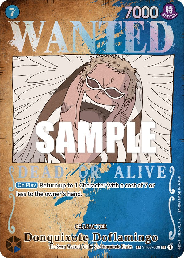 Donquixote Doflamingo (Wanted Poster) [Pillars of Strength] | Silver Goblin