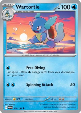 Wartortle (008/165) [Scarlet & Violet 151] | Silver Goblin