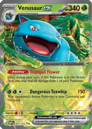 Venusaur ex (3) Holofoil - 151