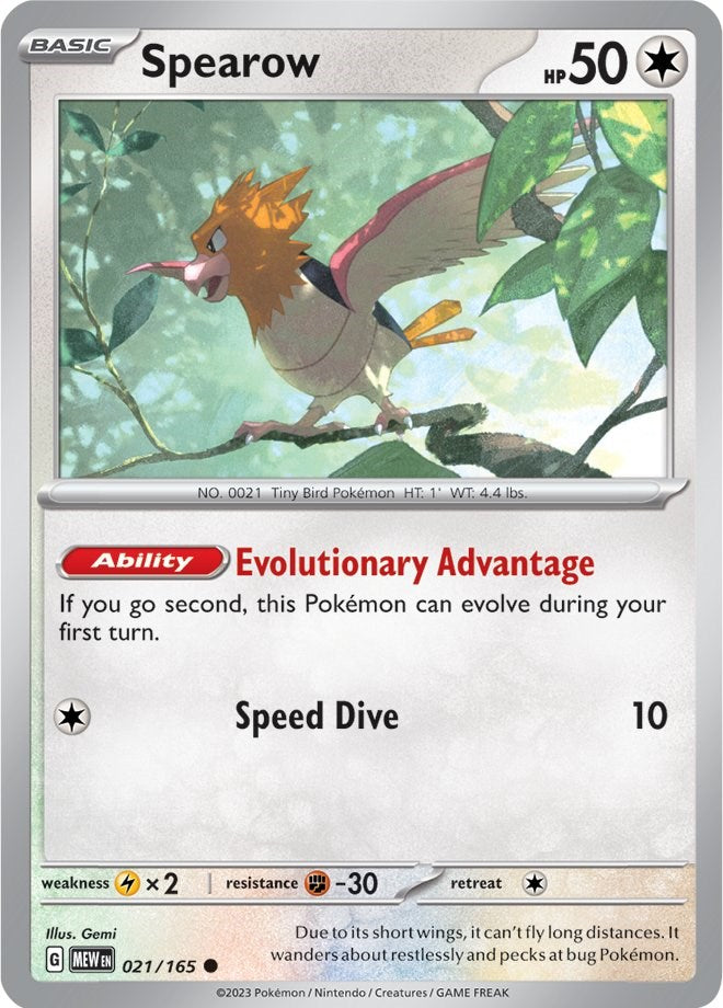 Spearow (021/165) [Scarlet & Violet: 151] | Silver Goblin