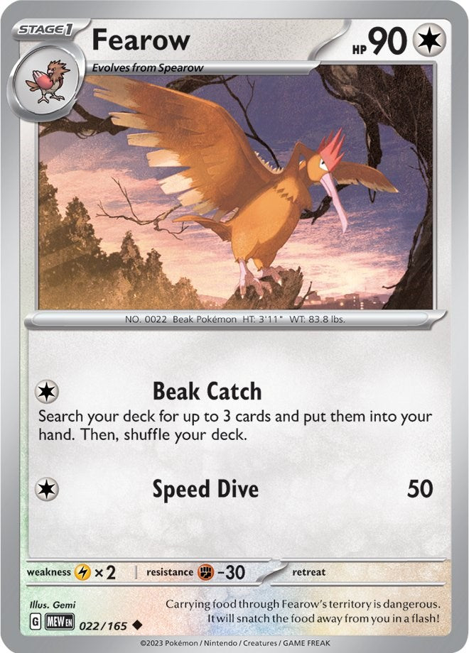 Fearow (022/165) [Scarlet & Violet: 151] | Silver Goblin