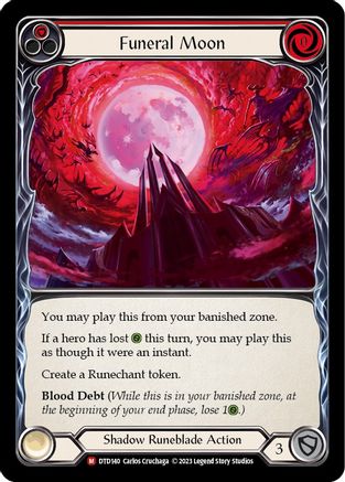 Funeral Moon Rainbow Foil (DTD140) - Dusk till Dawn | Silver Goblin