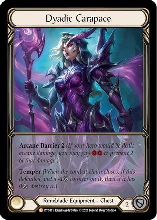 Dyadic Carapace (Extended Art) (DTD211) Cold Foil - Dusk till Dawn