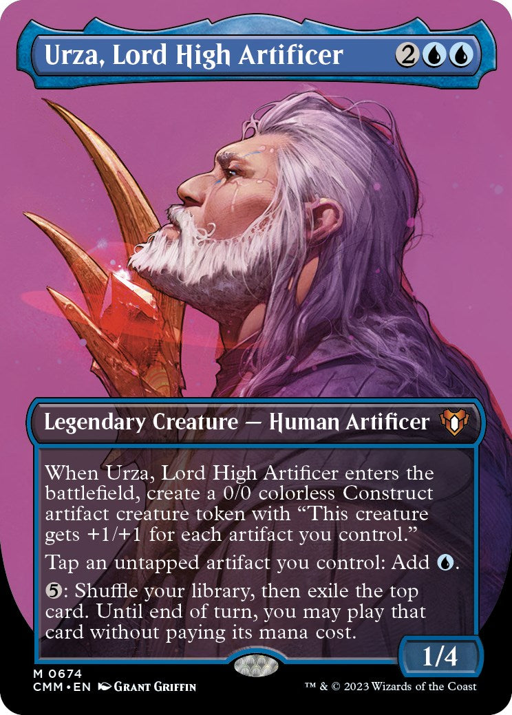 Urza, Lord High Artificer (Borderless Profile) [Commander Masters] | Silver Goblin