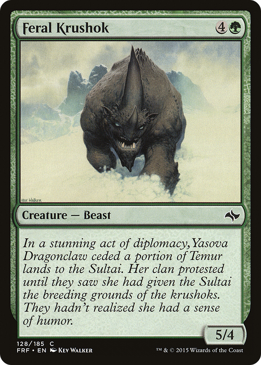 Feral Krushok [Fate Reforged] Foil
