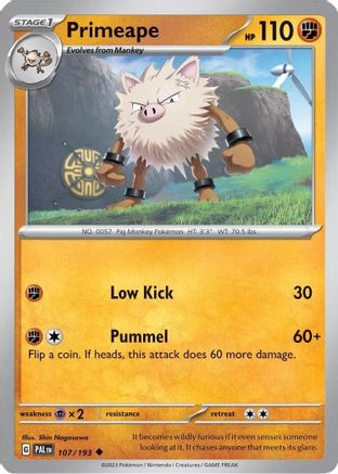 Primeape (107/193) (Cosmos Holo) [Scarlet & Violet: Paldea Evolved] | Silver Goblin