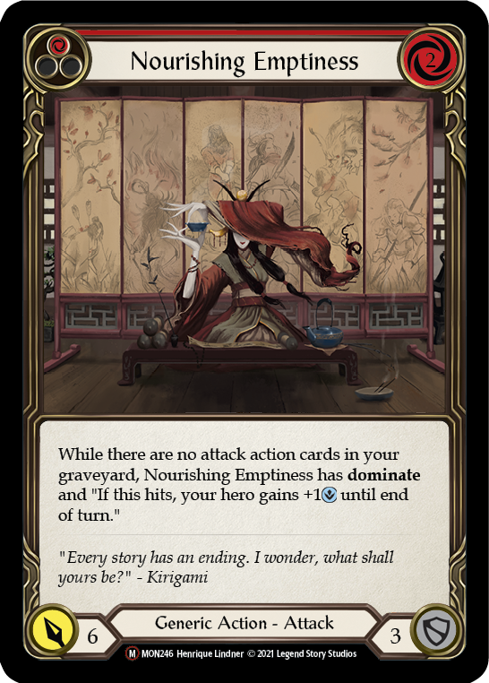 Nourishing Emptiness [U-MON246-RF] (Monarch Unlimited)  Unlimited Rainbow Foil | Silver Goblin