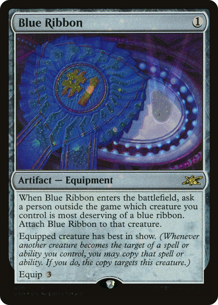 Blue Ribbon (Galaxy Foil) [Unfinity] | Silver Goblin