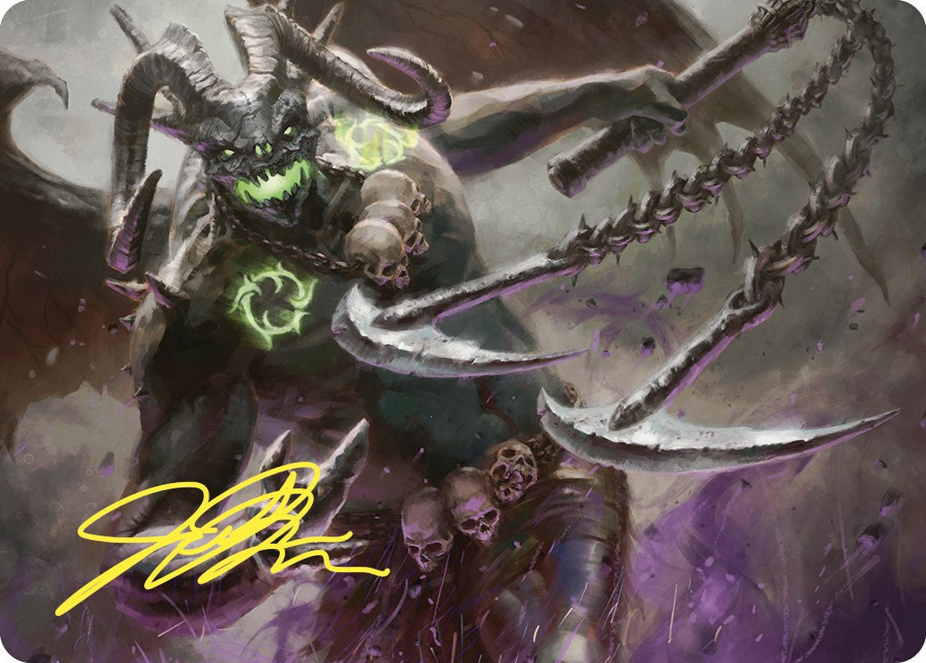 Archfiend of Despair Art Card (Gold-Stamped Signature) [Commander Masters Art Series] | Silver Goblin