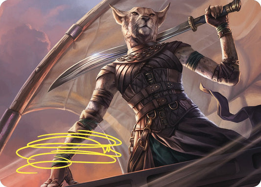 Mirri, Weatherlight Duelist Art Card (Gold-Stamped Signature) [Commander Masters Art Series]
