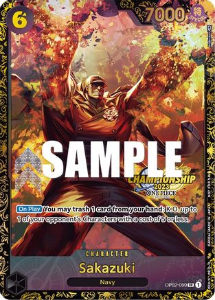 Sakazuki (Championship 2023) [One Piece Promotion Cards] | Silver Goblin