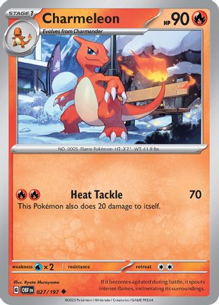 Charmeleon (27) - Obsidian Flames