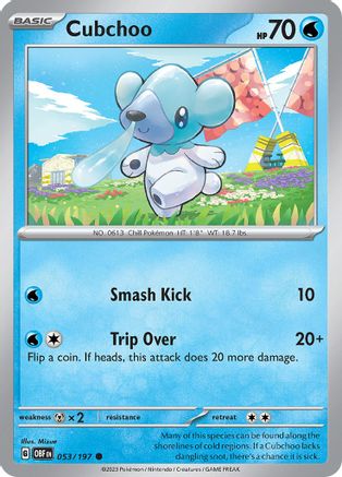 Cubchoo (053/197) [Scarlet & Violet: Obsidian Flames] | Silver Goblin