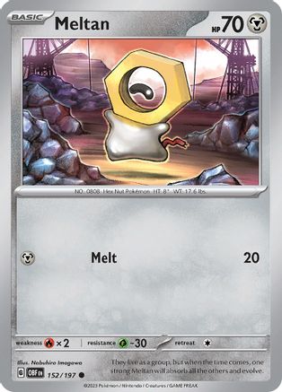 Meltan (152/197) [Scarlet & Violet: Obsidian Flames] | Silver Goblin