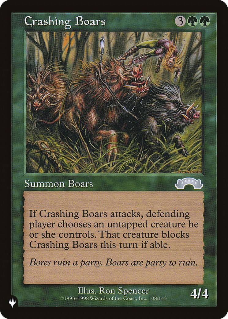 Crashing Boars [The List] | Silver Goblin