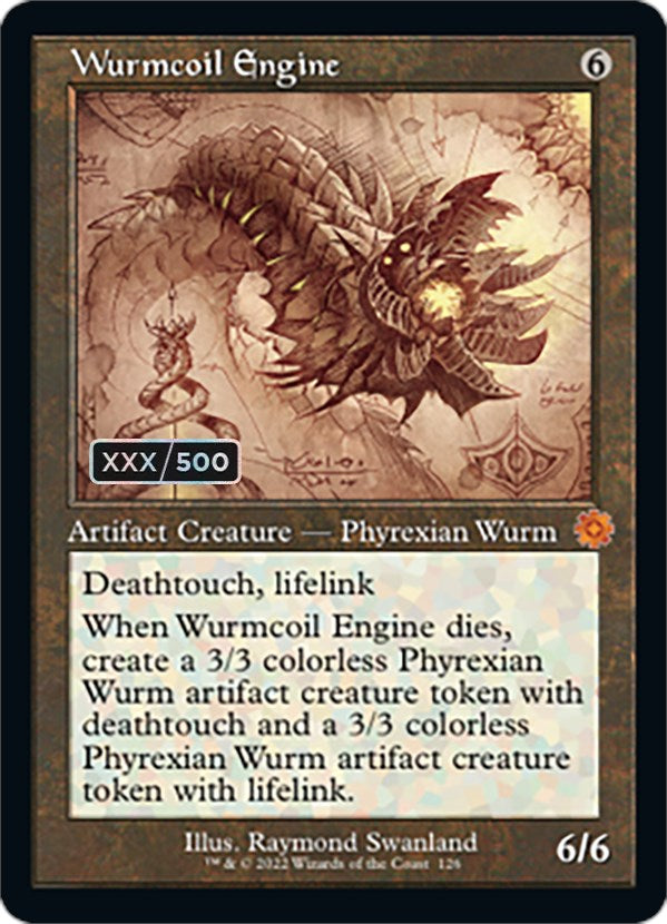 Wurmcoil Engine (Retro Schematic) (Serialized) [The Brothers' War Retro Artifacts] | Silver Goblin