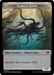 Eldrazi Scion // Demon Double-Sided Token [Commander Masters Tokens] | Silver Goblin