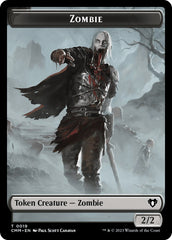 Zombie (0019) // Construct (0042) Double-Sided Token [Commander Masters Tokens] | Silver Goblin