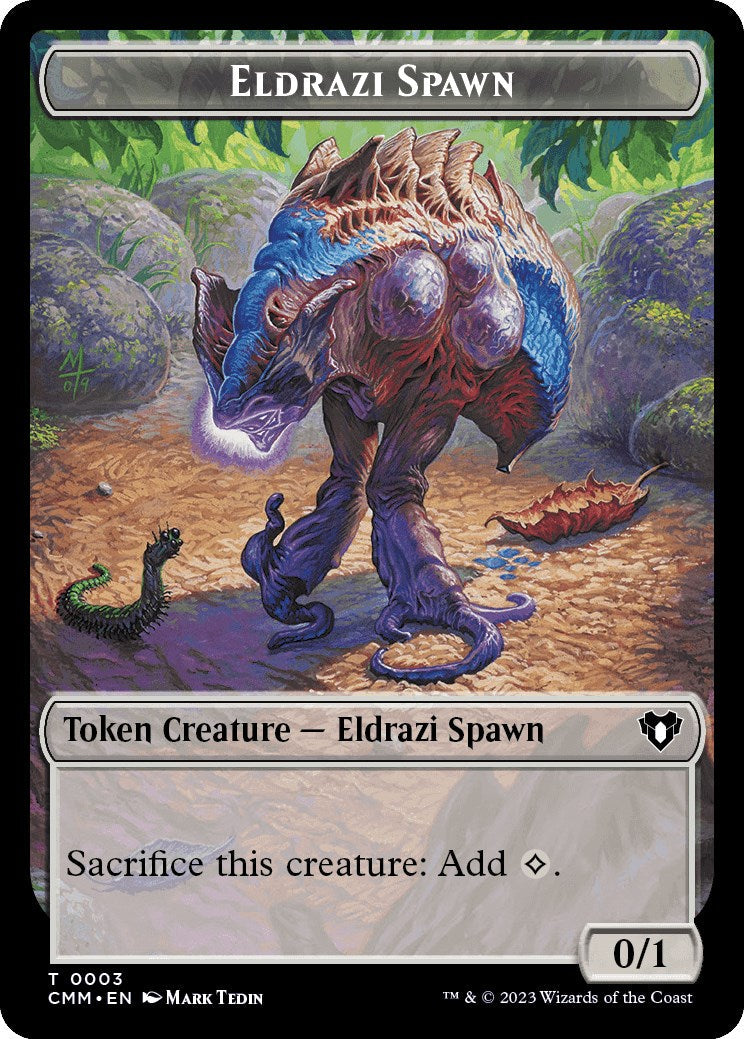Eldrazi Spawn // Ogre Double-Sided Token [Commander Masters Tokens] Foil
