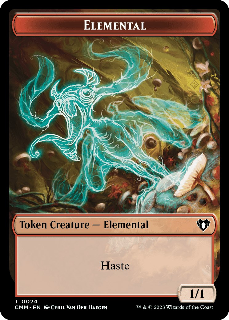 Elemental (0024) // Kor Soldier Double-Sided Token [Commander Masters Tokens] | Silver Goblin