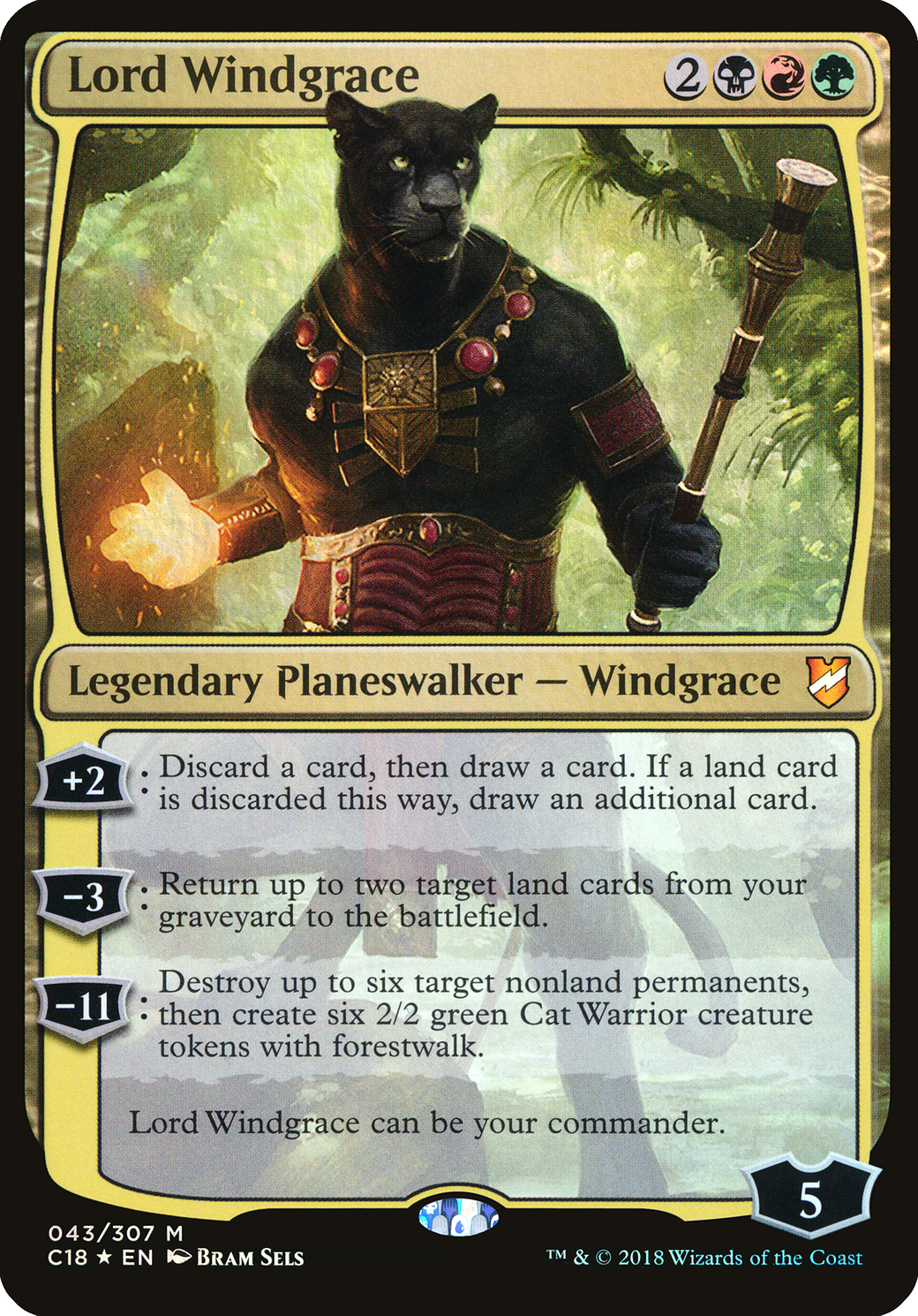 Lord Windgrace (Oversized) [Commander 2018 Oversized] | Silver Goblin