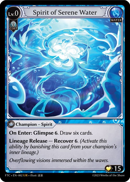 Spirit of Serene Water (002) [Fractured Crown] Foil