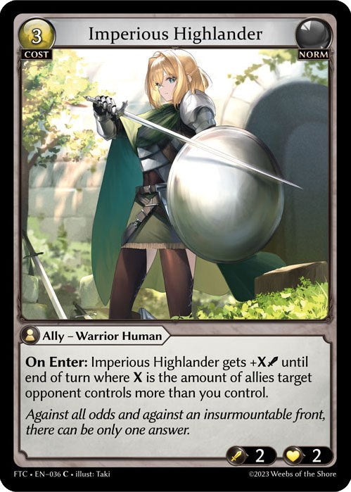 Imperious Highlander (036) [Fractured Crown] Foil