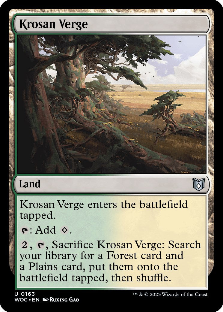 Krosan Verge [Wilds of Eldraine Commander] | Silver Goblin