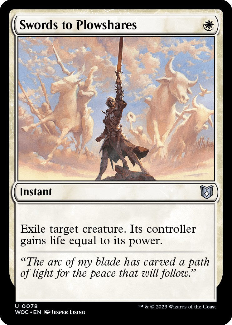 Swords to Plowshares [Wilds of Eldraine Commander] | Silver Goblin