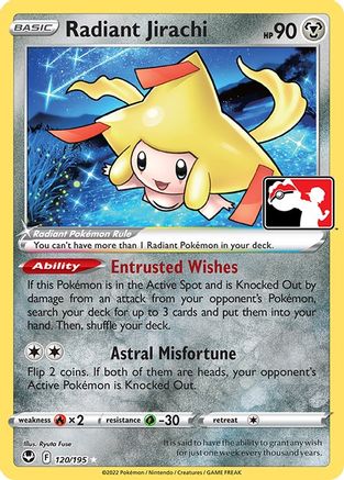 Radiant Jirachi (120/195) [Prize Pack Series Three] | Silver Goblin